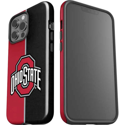 Ohio State University OSU Buckeyes Split iPhone 15 Pro Max Impact Case